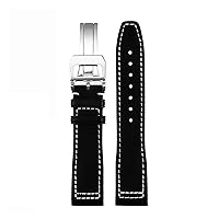 Italian Calfskin Strap For IWC Pilot IW378003 IW328203/205/201 Mark 20 Genuine Leather Watch Band 20 21mm Quick Release Bracelet