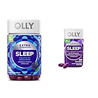 OLLY Melatonin Sleep Gummies and Softgels Bundle with Chamomile, L-Theanine and Botanicals, 90 Count and 60 Count