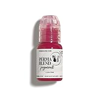 Perma Blend Permanent Makeup for Lips, Used for All Permanent Makeup Procedures, Professional Cosmetic Pigment - Lush Pink, 0.5 oz