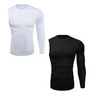 1/2 Single Arm Long Sleeve Compression Shirts Men,Athletic Base Layer Workout Basketball