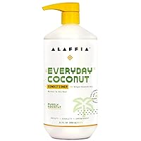EveryDay Coconut Conditioner, Ultra Hydrating Conditioner for Normal to Dry Hair. Made with Fair Trade Coconut Oil and Ginger. Cruelty Free, No Parabens, Vegan, Purely Coconut 32 Fl Oz