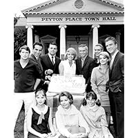 Peyton Place TV series celebrates 100 episodes all cast with cake 8x10 inch photo