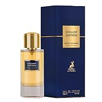 ALHAMBRA EXCLUSIF SAFFRON EAU DE PARFUM 100ml | LUXURY LONG LASTING FRAGRANCE | PREMIUM IMPORTED FRAGRANCE SCENT FOR MEN AND WOMEN | PERFUME GIFT SET | ALL OCCASION (Pack of 1)