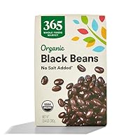 365 by Whole Foods Market, Organic Unsalted Black Beans, 13.4 Ounce
