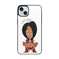 Rapper L-il' Kim Compatible with iPhone 15 Case,TPU Clear Slim Shockproof Soft Edge Hard Bottom Phone Case Cover IP15-6.1in