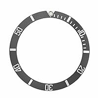 Ewatchparts REPLACEMENT SUBMARINER BEZEL INSERT COMPATIBLE WITH ROLEX 16800, 16610 GREY GRAY
