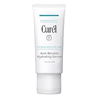 Curel Japan Anti-Wrinkle Hydrating Serum, Lightweight Serum, Fragrance Free & Colorant Free, Sensitive Skin Serum, 1.3 Oz