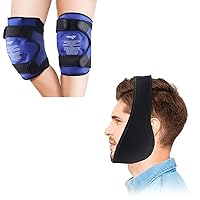 NEWGO Bundle of 2 Pack Knee Ice Wrap and Jaw Ice Pack