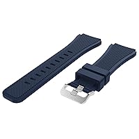 Rubber Strap for Huawei Gt 2 Wristband for Samsung Galaxy Watch 3 45mm Gear S3 Frontier 22mm Watch Band for Xiaomi Ls05 (Color : Midnight Blue, Size : 22mm)
