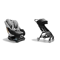 Baby Jogger City Turn Rotating Convertible Car Seat | Unique Turning Car Seat Rotates for Easy in and Out, Onyx Black & City Tour 2 Ultra-Compact Travel Stroller, Jet