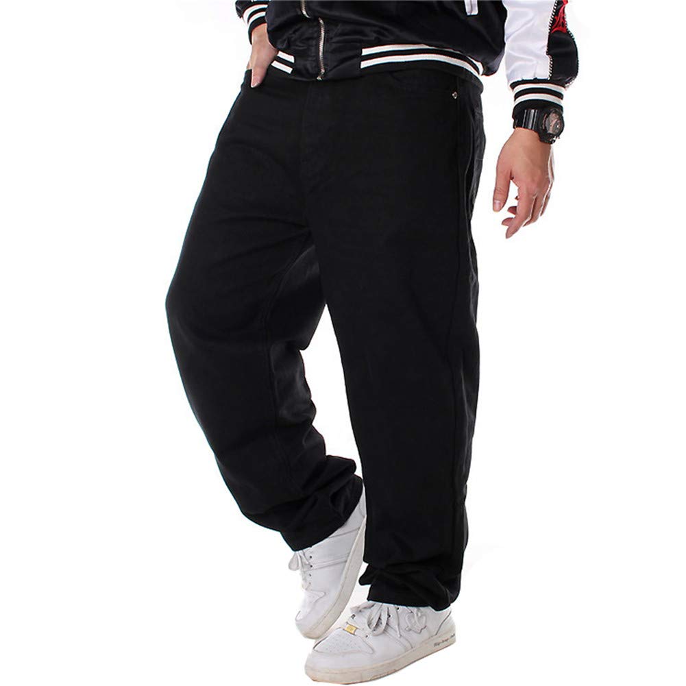 Cheap Ribbon Men's Pencil Pants Fashion Black Chain Loose Black Cargo Pants  Teenager Sweatpants Jogger Jogging Sports Wear Pants For Men | Joom