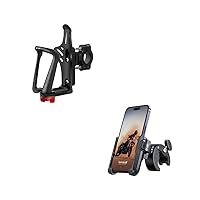 Lamicall Bike Water Bottle Cage, Motorcycle Phone Mount Holder