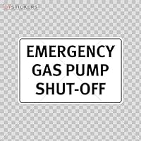 Stickers Sticker Emergency Gas Pump Shut-Off Durable Boat 3 X 1.92 in.