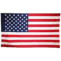 2x3 USA American United States Flag Pole Sleeve Sleeved Polyester Printed 2'x3' Fade Resistant Premium Quality (Imported)