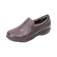 Peerage Therese Women Wide Width Comfort Leather Loafers