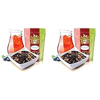 English Tea Store Herbal Loose Leaf Tea, Bingo Blueberry, 16 Ounce (ASINPPOKAL35173) (Pack of 2)