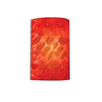 Jesco Lighting WS299-RD Sienna Series 299 1-Light Wall Sconce, Red