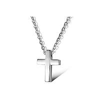 Titanium Stainless Steel Cute Cross Necklace Blessing Necklace