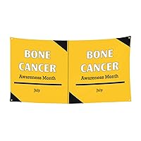 Bone Cancer Awareness Month Banner Backdrop Holiday Sign Wall Hanging Background 70 * 35 Inches Photography Tapestry Decorations and Supplies for Party Home Office