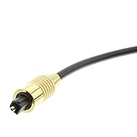 Optical Digital Audio Cable (25 feet) Fiber Optic to Slink Cable S/PDIF, 5mm Male to Male Optical Audio Cable, Gold Plate Connectors for Home Theatre, TV, Sound Bar, Video Game Console