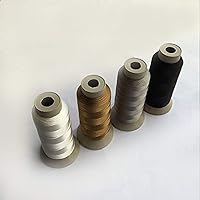 Eastern Fashional Life Heavy-Duty Size T70 #69 Bonded Nylon Sewing Thread - 1500 Yard Spool(Black&White&Grey&Brown)