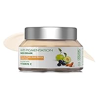 Anti-Pigmentation Face Cream: Kakadu Plum, Acai Berry & Almonds | Pigmentation Removal Cream | 100% American Certified Organic | Sulphate & Paraben-free | 50g