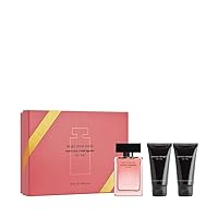 Narciso Rodriguez Musc Noir Rose 3-Piece Gift Set for Women (1.6 Ounce Eau De Parfum Spray + 1.6 Ounce Body Lotion + 1.6 Ounce Shower Gel)