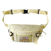 Fanny Pack Ita Bag Crossbody Kawaii Cute Pin Display Bag Messenger Japanese Transparent Clear Waist Bags (yellow)