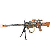  Barrett Sniper Rifle Machine Gun M82A1 Toy War Gun for Kids  Boys 107cm High-Powered Flash Electric Gun with Flashing Lights, Firing  Sound and Vibration : Toys & Games