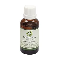 R V Essential Pure Marula Oil Carrier Oil 10ml (0.338oz)- Sclerocarya Birrea (100% Pure and Natural Cold Pressed)