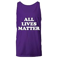 All Lives Matter Clothing Graphic Classic Tops Tees Women Men Unisex Tank Top Purple Sleeve Less T-Shirt