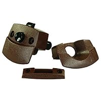JR Products 20505 Sliding Door Privacy Latch - Brown
