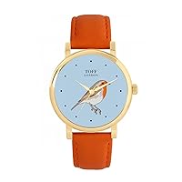 Robin Bird Watch Ladies 38mm Case 3atm Water Resistant Custom Designed Quartz Movement Luxury Fashionable