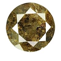 3.44 cts. CERTIFIED Round Cut Brownish Gray Color Loose Natural Diamond 18655 by IndiGems