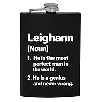 Leighann Definition The Most Perfect Man - 8oz Hip Drinking Alcohol Flask