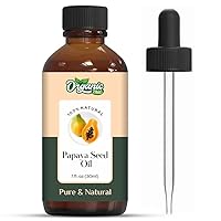 Papaya Seed (Carica Papaya) Oil Pure & Natural for Skin, Face, Hair Care, Aromatherapy & Massage - 30ml/1.01fl oz
