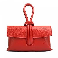Leather Market Rosita Handbag with Leather Pendant for Women 22 x 5 x 11 cm Made in Italy