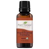 Plant Therapy Organic Frankincense Frereana Essential Oil 100% Pure, USDA Certified Organic, Undiluted, Natural Aromatherapy, Therapeutic Grade 30 mL (1 oz)