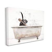 Happy Labrador in Rustic Bubble Bath Design Wall Art, 16 x 20, Off-White