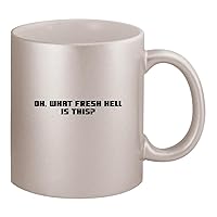 Oh, What Fresh Hell Is This? - Ceramic 11oz Silver Coffee Mug