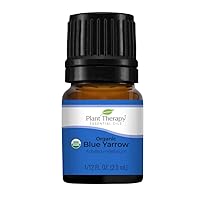 Plant Therapy Organic Blue Yarrow Essential Oil 2.5 ml (1/12 oz) 100% Pure, Undiluted, Therapeutic Grade