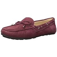 Driver Club USA Women's Leather Made in Brazil Nantucket 2.0 Tiebow Driver Moc Loafer