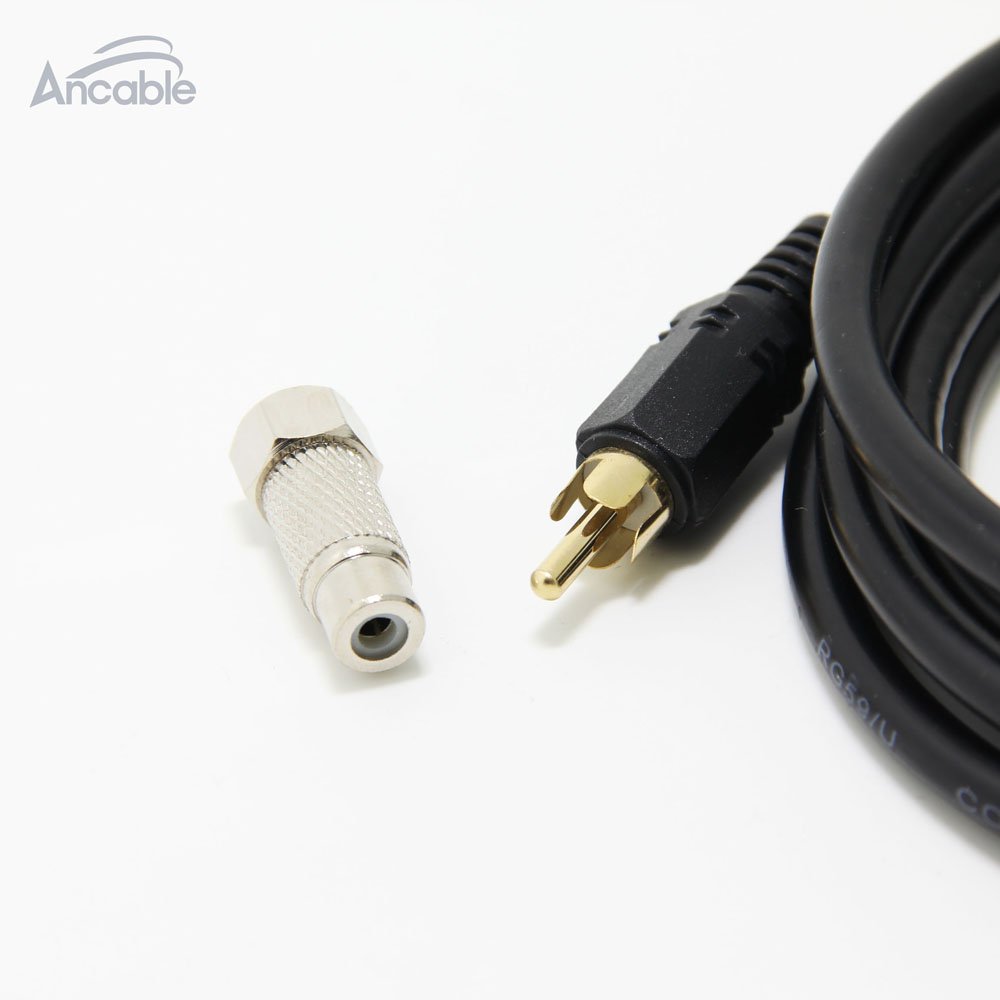 RCA Video Cable with RF TV Connector for Atari 2600 Jr 7800 Colecovision Intellivision 6ft