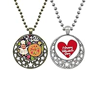 Cook Pizza Italy Tomato Foods Pendant Necklace Mens Womens Valentine Chain
