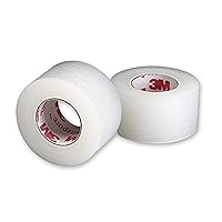 3M Transpore Clear 1-Inch Wide First Aid Tape, 10-Yard Roll (2 Rolls), Model:1527-1