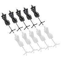 ERINGOGO 10pcs Doll Mannequin Mini Clothing Rack American Dolls Girls Outfits Doll House Accessories Girls Wedding Guest Dress Desktop Accessories Manikin Girls Toy Suite Plastic Baby Miss