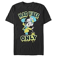 Disney Big & Tall Alice in Wonderland Spill It Hatter Men's Tops Short Sleeve Tee Shirt