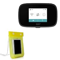 BoxWave Case Compatible with Inseego MiFi 8000 - AquaProof Pouch, Triple Sealed Waterproof Carrying Pouch Lanyard for Inseego MiFi 8000 - Yellow