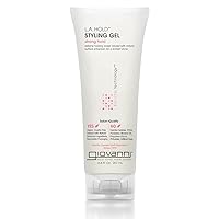GIOVANNI L.A. Hold Styling Gel - Strong Hold, Hair Gel for Women and Men, Vegan, No Parabens or Phthalates, Infused with Natural Botanical Ingredients, Lightweight Hair Styling Gel - 6.8 oz (1 Pack)