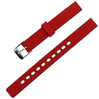 Children's Candy Color Silicone Watch Band Waterproof Rubber Strap 12mm